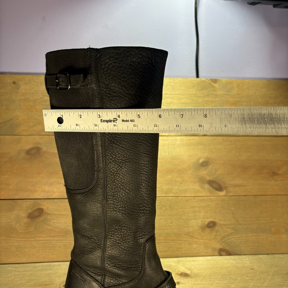 Ariat stanton Womens size 9 shoes Black Leather Waterproof Knee High riding boot - Picture 9 of 11